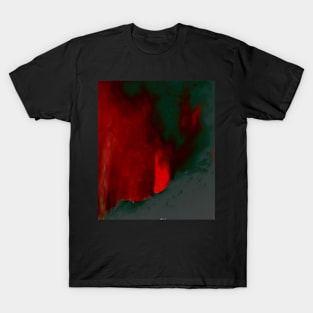 Digital collage, special processing. Red castle, where monster live. But not a monster, source of true love. Red and green. T-Shirt